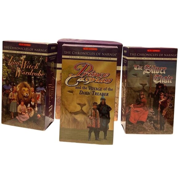 The Chronicles Of Narnia 3 VHS Box Set 1990 Edition - Picture 1 of 6